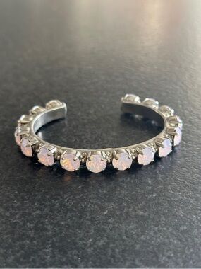 Sorrelli Riveting Romance Cuff Bracelet in Light Pink